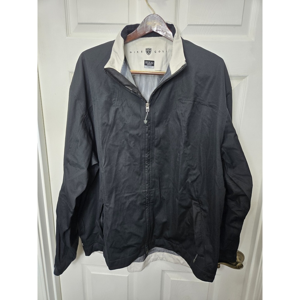 Nike Golf Storm-FIT Waterproof Jacket Black Men's XXL Full Zip Windproof Rain